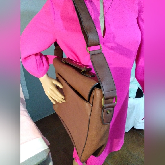 Aldo Leather Laptop Tote § - Picture 10 of 11